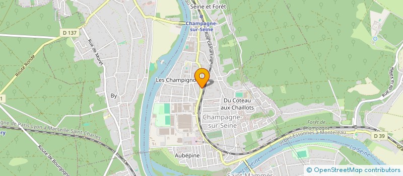 localisation de l'entreprise NEGOTEC à CHAMPAGNE-SUR-SEINE