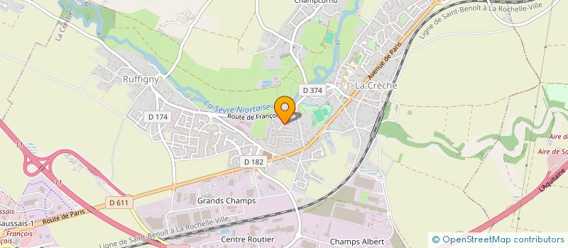 localisation de l'entreprise NEGOTHERM  LA CRECHE