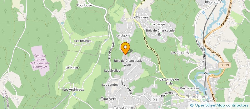 localisation de l'entreprise NEGRE  CHANCELADE