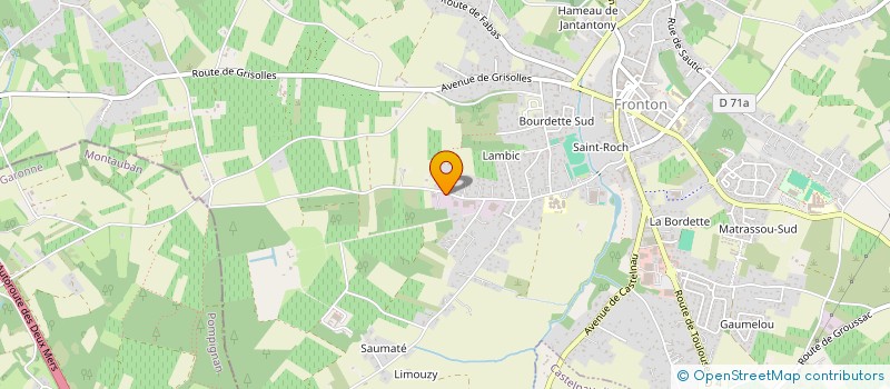 localisation de l'entreprise NEGRETTE  FRONTON