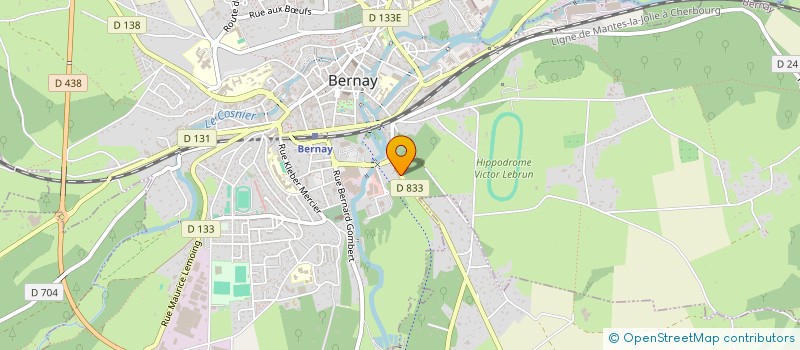 localisation de l'entreprise NEGRIE AUTOMOBILES à BERNAY