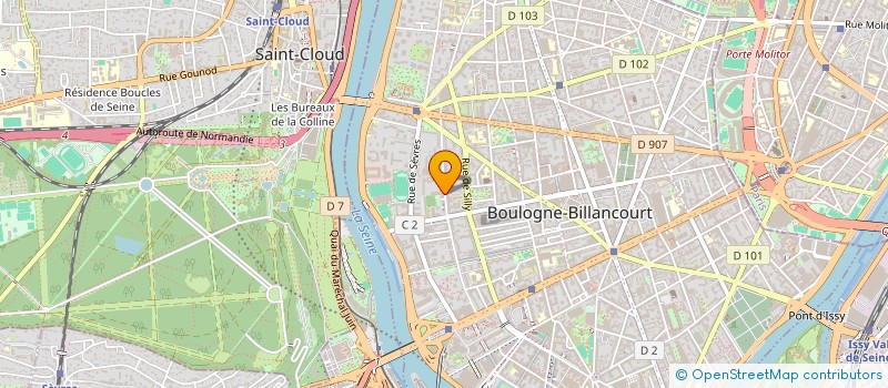 localisation de l'entreprise NEGUEV  BOULOGNE-BILLANCOURT