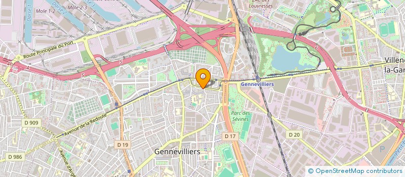 localisation de l'entreprise NEGUS  GENNEVILLIERS