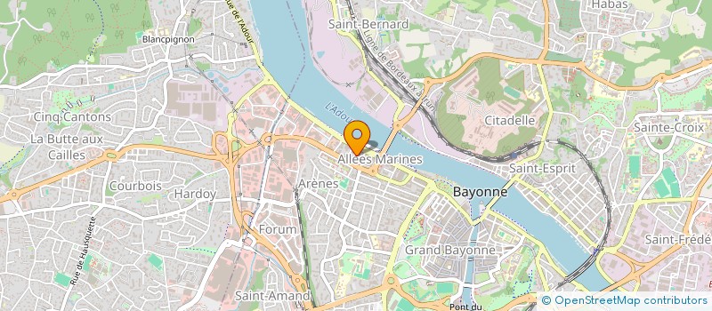 localisation de l'entreprise NEGUTEA à BAYONNE