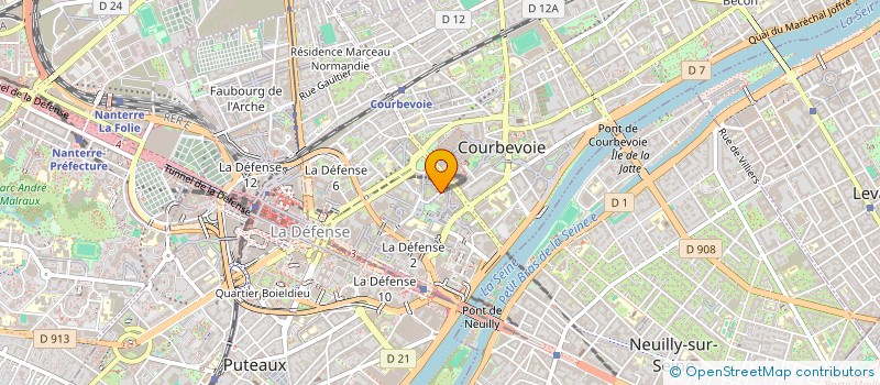 localisation de l'entreprise NEH INGENIERIES à COURBEVOIE