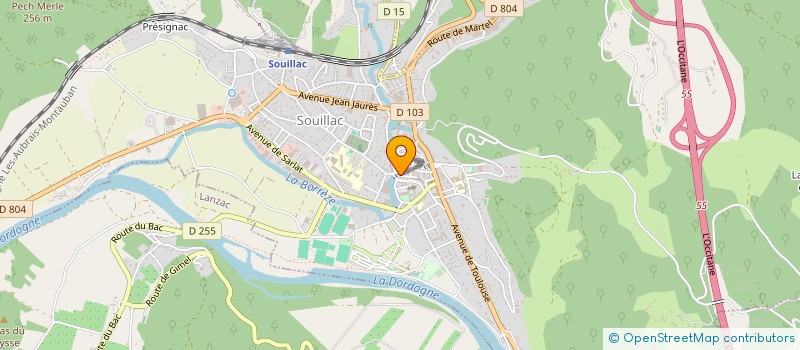 localisation de l'entreprise NEHEMIE CLAMALA  SOUILLAC