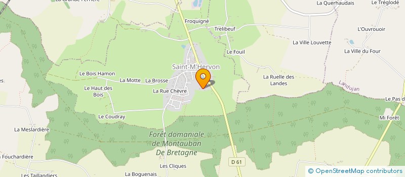 localisation de l'entreprise NEHL  MONTAUBAN-DE-BRETAGNE