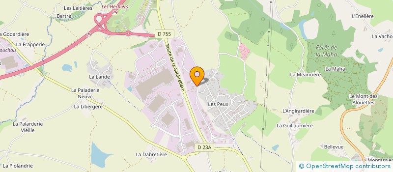 localisation de l'entreprise NEHO à LES HERBIERS