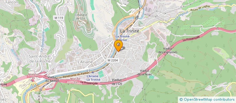 localisation de l'entreprise NEHP'TUNE  LA TRINITE