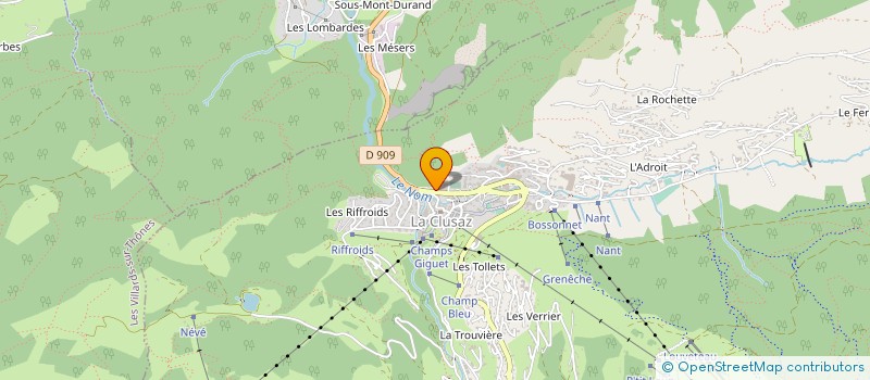 localisation de l'entreprise NEIGE ET CONSTRUCTIONS à LA CLUSAZ