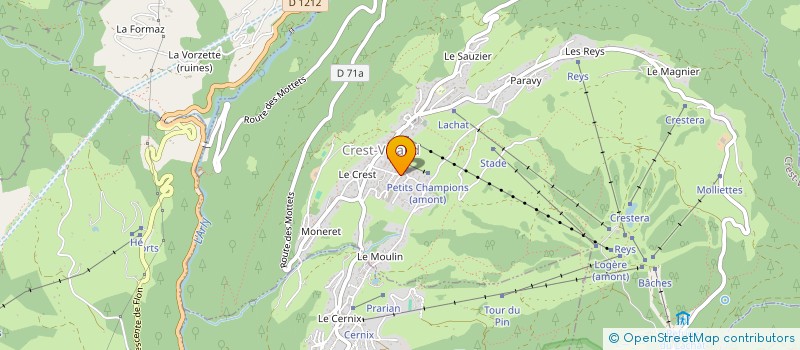 localisation de l'entreprise NEIGE ET SOLEIL  CREST-VOLAND