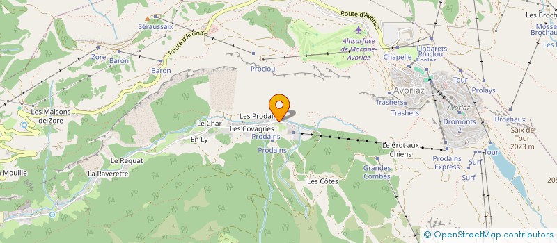 localisation de l'entreprise NEIGE ROC  MORZINE