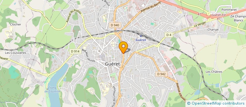 localisation de l'entreprise NEIRYDE FLUIDES à GUERET