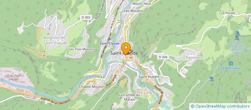 localisation de l'entreprise NEITH à SAINT-CLAUDE