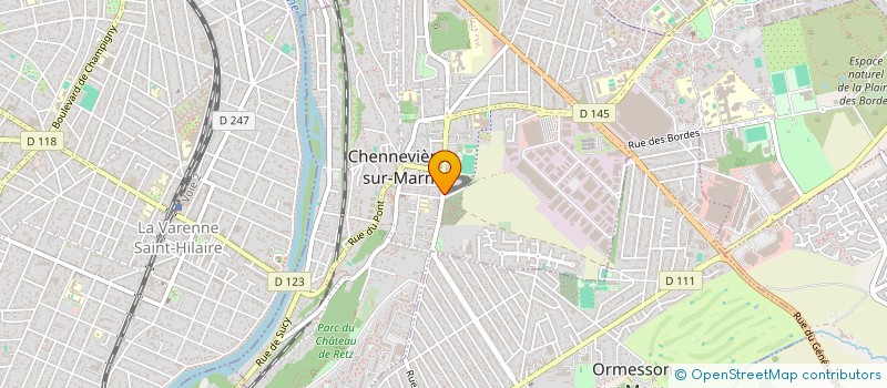 localisation de l'entreprise NEJ VIP  CHENNEVIERES-SUR-MARNE