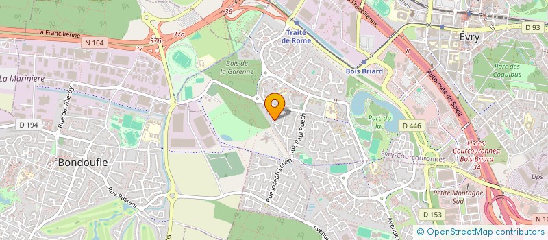 localisation de l'entreprise NEJETYS à EVRY-COURCOURONNES
