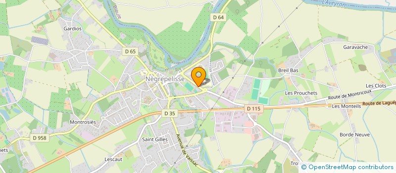 localisation de l'entreprise NEKA  NEGREPELISSE