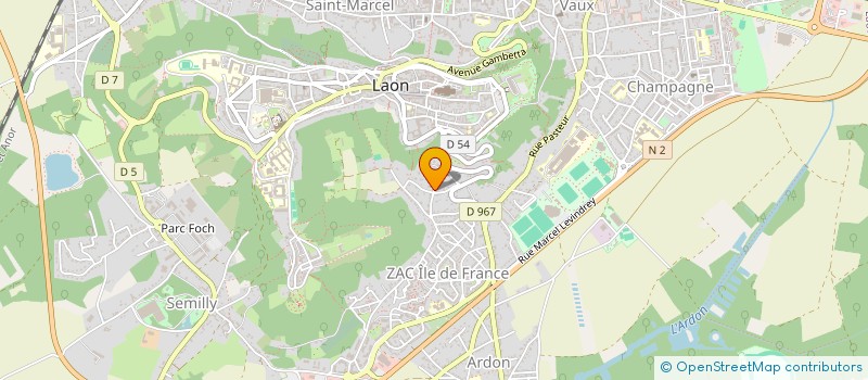 localisation de l'entreprise NEKAM à LAON