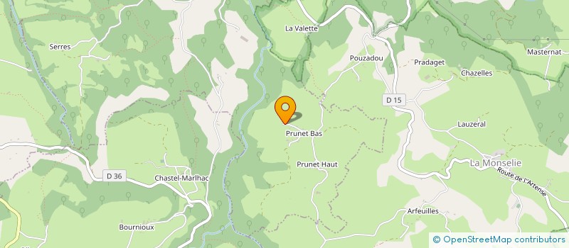 localisation de l'entreprise NEKO CANTAL à VEBRET