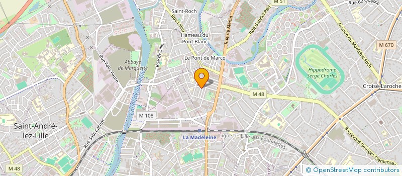 localisation de l'entreprise NEKOLINE à MARCQ-EN-BARŒUL