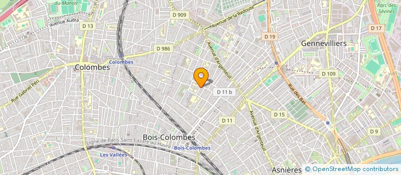 localisation de l'entreprise NEKROUF&CO  BOIS-COLOMBES