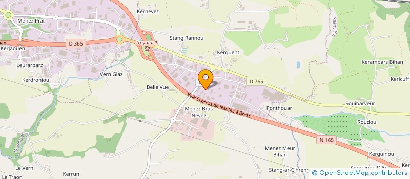 localisation de l'entreprise NEKTAR QUIMPER à SAINT-EVARZEC
