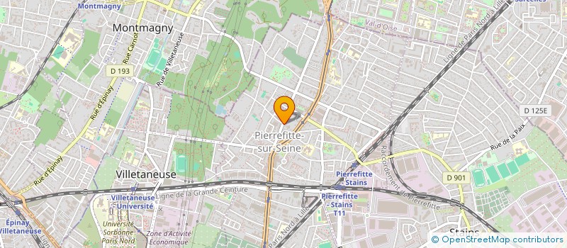 localisation de l'entreprise NEL à PIERREFITTE-SUR-SEINE