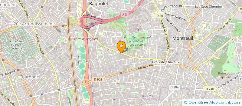 localisation de l'entreprise NEL à MONTREUIL