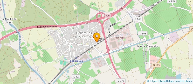 localisation de l'entreprise NEL  GALLARGUES-LE-MONTUEUX