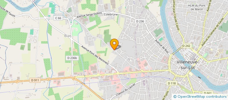 localisation de l'entreprise NEL  BIAS