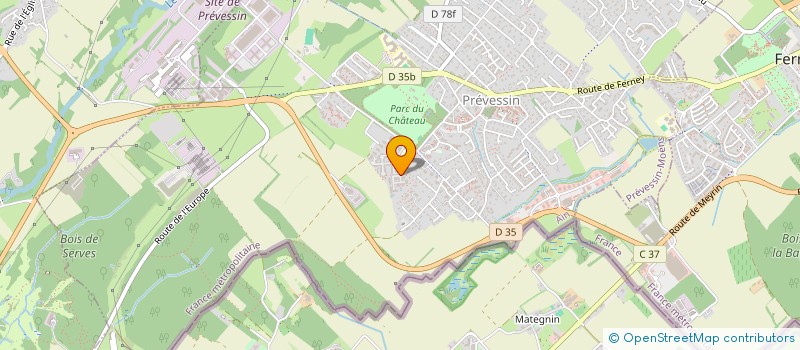 localisation de l'entreprise NEL CONSULTING & SOLUTIONS  PREVESSIN-MOENS