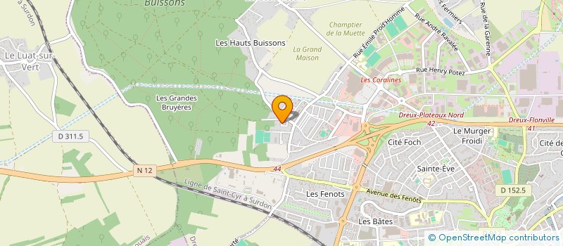 localisation de l'entreprise NEL'FORMA à DREUX