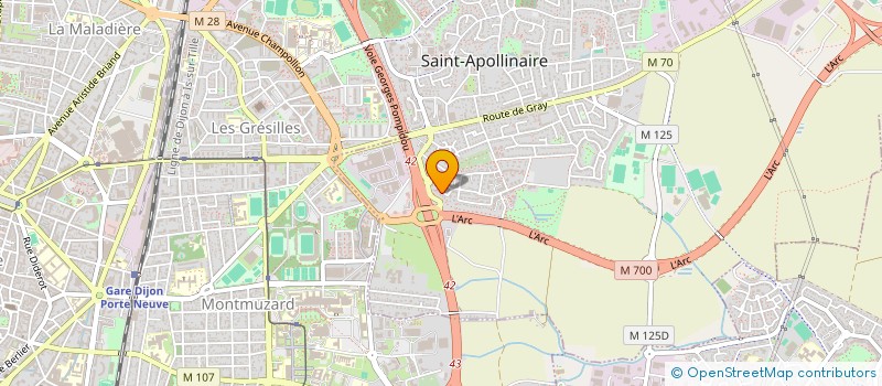 localisation de l'entreprise NEL HOLDING à SAINT-APOLLINAIRE
