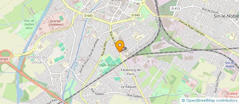 localisation de l'entreprise NEL SCI  DOUAI