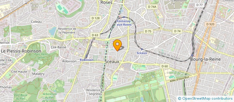 localisation de l'entreprise NEL'TICIA  SCEAUX