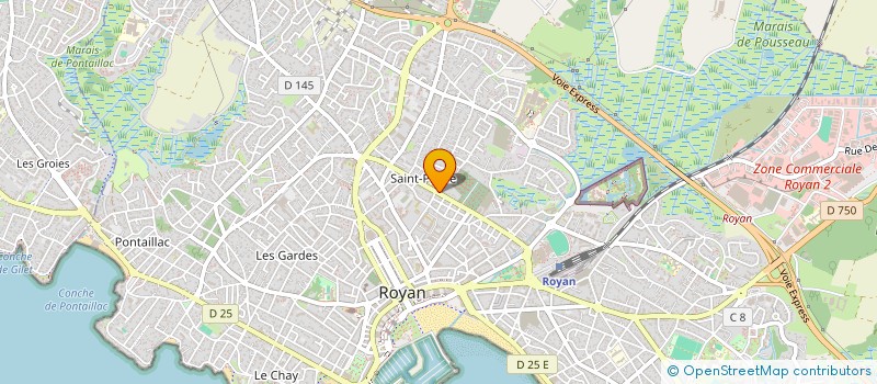 localisation de l'entreprise NELA 75 à ROYAN