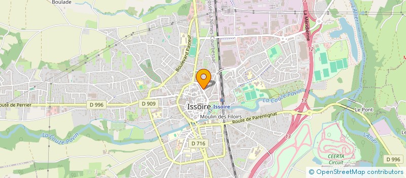 localisation de l'entreprise NELA  ISSOIRE