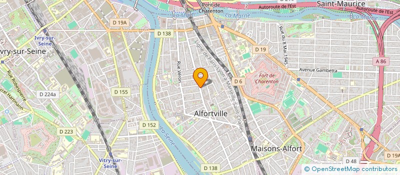 localisation de l'entreprise NELA LED PRODUCTION à ALFORTVILLE