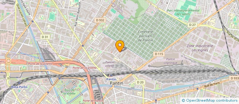 localisation de l'entreprise NELELEC à PANTIN