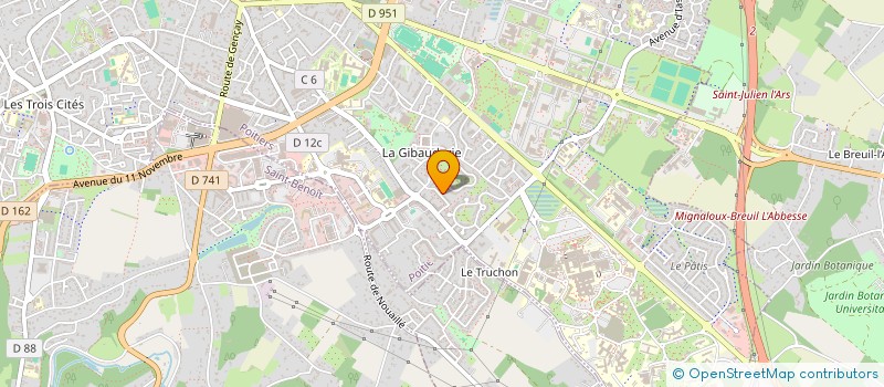 localisation de l'entreprise NELI  POITIERS