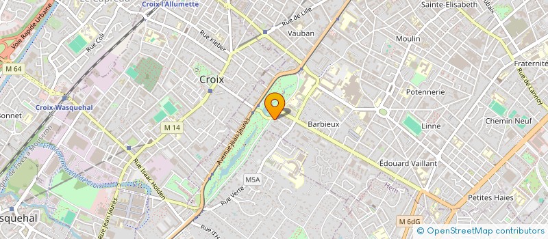 localisation de l'entreprise NELIA GESTION à ROUBAIX
