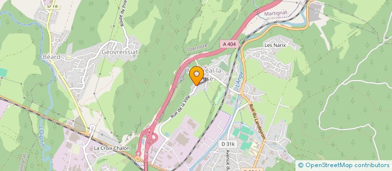 localisation de l'entreprise NELINE'PAT  MONTREAL-LA-CLUSE