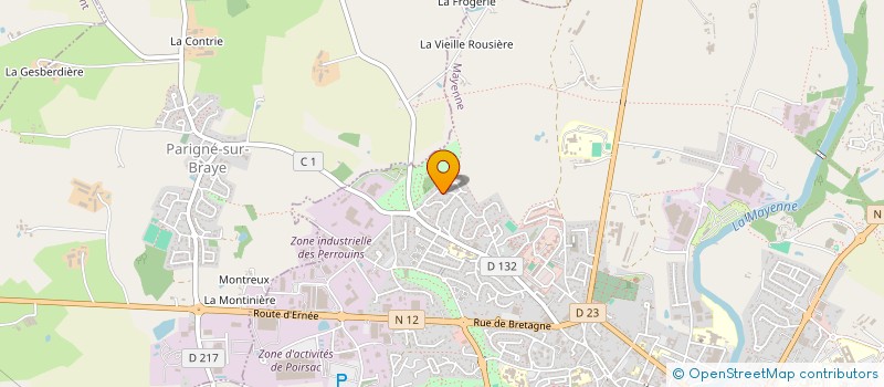 localisation de l'entreprise NELISA HEBERGEMENT à MAYENNE