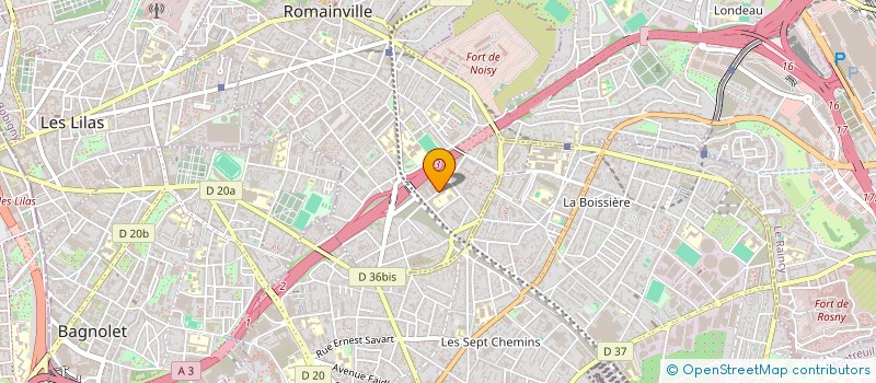 localisation de l'entreprise NELIX BAT à ROMAINVILLE