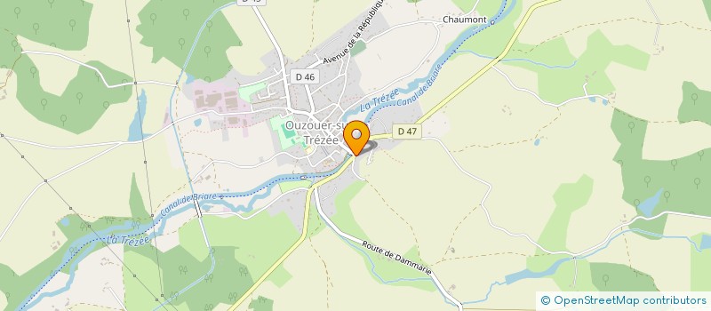 localisation de l'entreprise NELL  OUZOUER-SUR-TREZEE