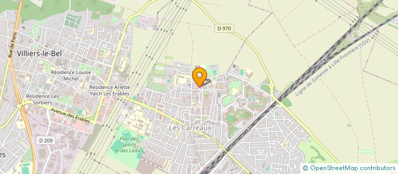 localisation de l'entreprise NELL TRANSPORT  VILLIERS-LE-BEL