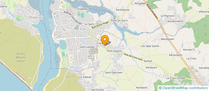 localisation de l'entreprise NELLAUDEC  ERDEVEN