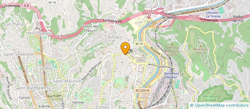 localisation de l'entreprise NELLE ECOLE PRIV EUROP JOURNALI COMMUNIC à NICE