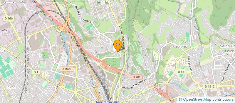 localisation de l'entreprise NELLY SZCZUPAL NEUROPSYCHOLOGUE  CHAMBERY