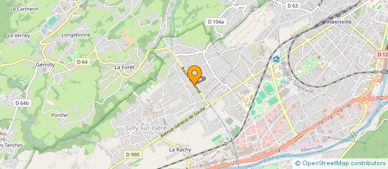 localisation de l'entreprise NELPI  GILLY-SUR-ISERE